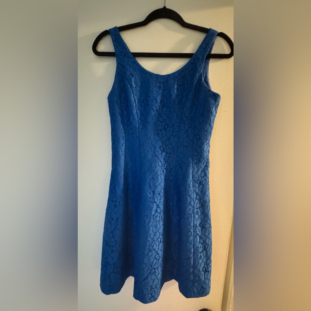 Cece blue lace dress